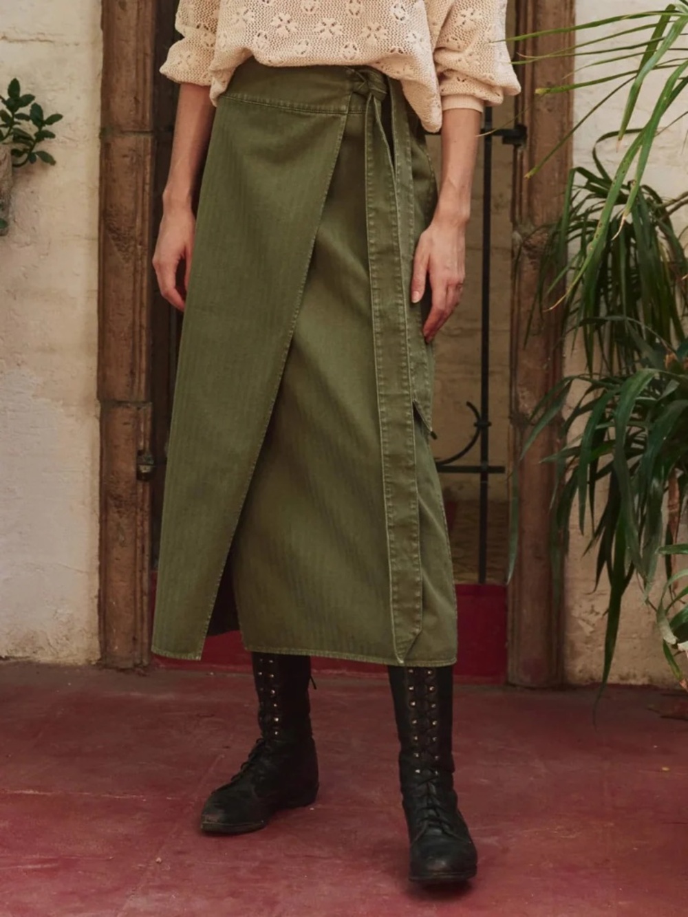 *NWT* THE GREAT THE WRAP SKIRT SIZE 3